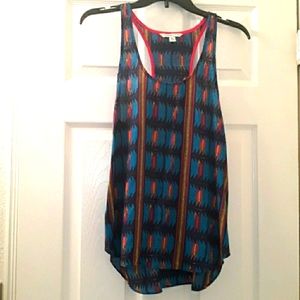 American Eagle Boho Santa Fe T-Back/Racer Back Top S